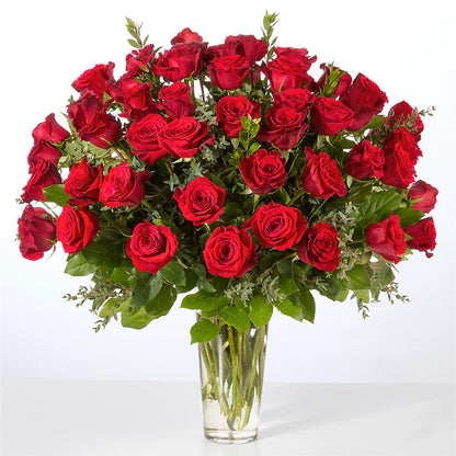 Forever Yours Fifty Stem Red Rose Bouquet – MAGGIE'S FLORIST AND GIFTS, Decatur AL
