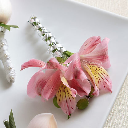 Pink Peruvian Lily Boutonniere – MAGGIE'S FLORIST AND GIFTS, Decatur AL