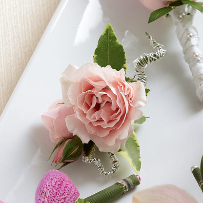 Pink Spray Rose Boutonniere – MAGGIE'S FLORIST AND GIFTS, Decatur AL