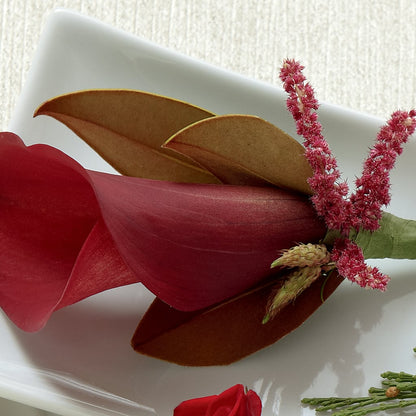 Red Calla Boutonniere – MAGGIE'S FLORIST AND GIFTS, Decatur AL