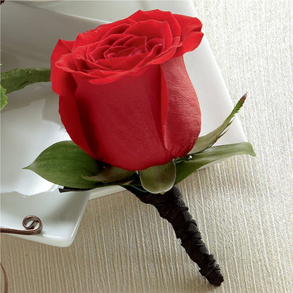 Red Rose Boutonniere – MAGGIE'S FLORIST AND GIFTS, Decatur AL