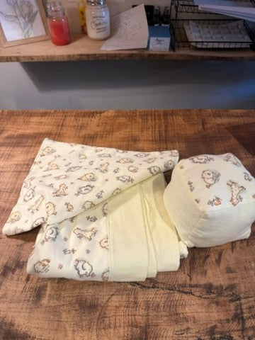 Yellow Blanket and Blocks  – MAGGIE'S FLORIST AND GIFTS, Decatur AL