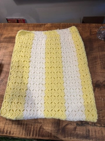 Yellow Crochet B Blanket  – MAGGIE'S FLORIST AND GIFTS, Decatur AL